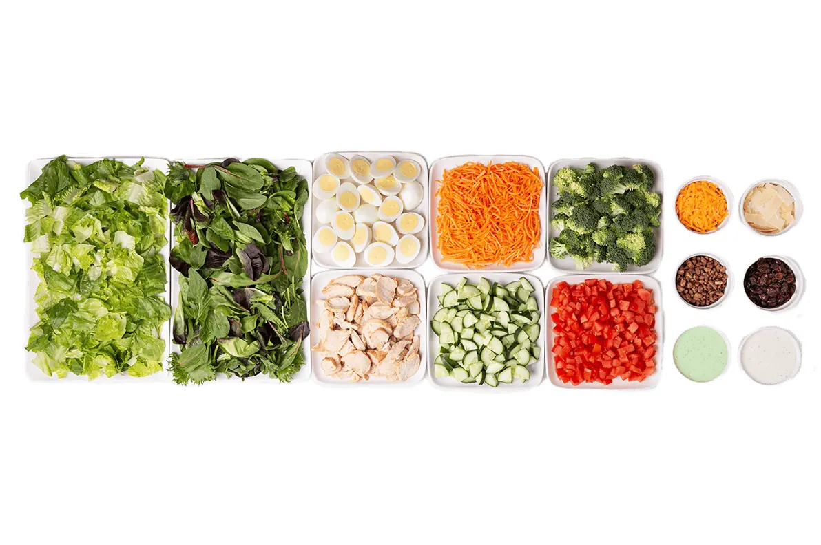 Saladworks catering salad bar